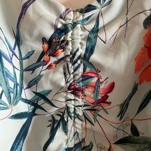 Peplum floral blouse